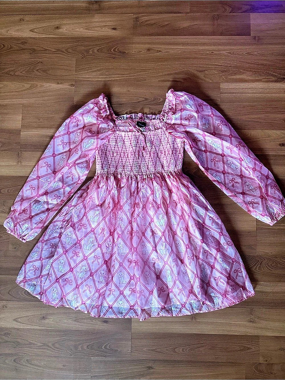 🆕 Disney The Aristocats Marie Chiffon Dress Small Pink size small